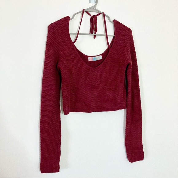 Free People Beach Playing Hard to Get Cropped Sweater Sexy Bust Detail - Picture 3 of 6